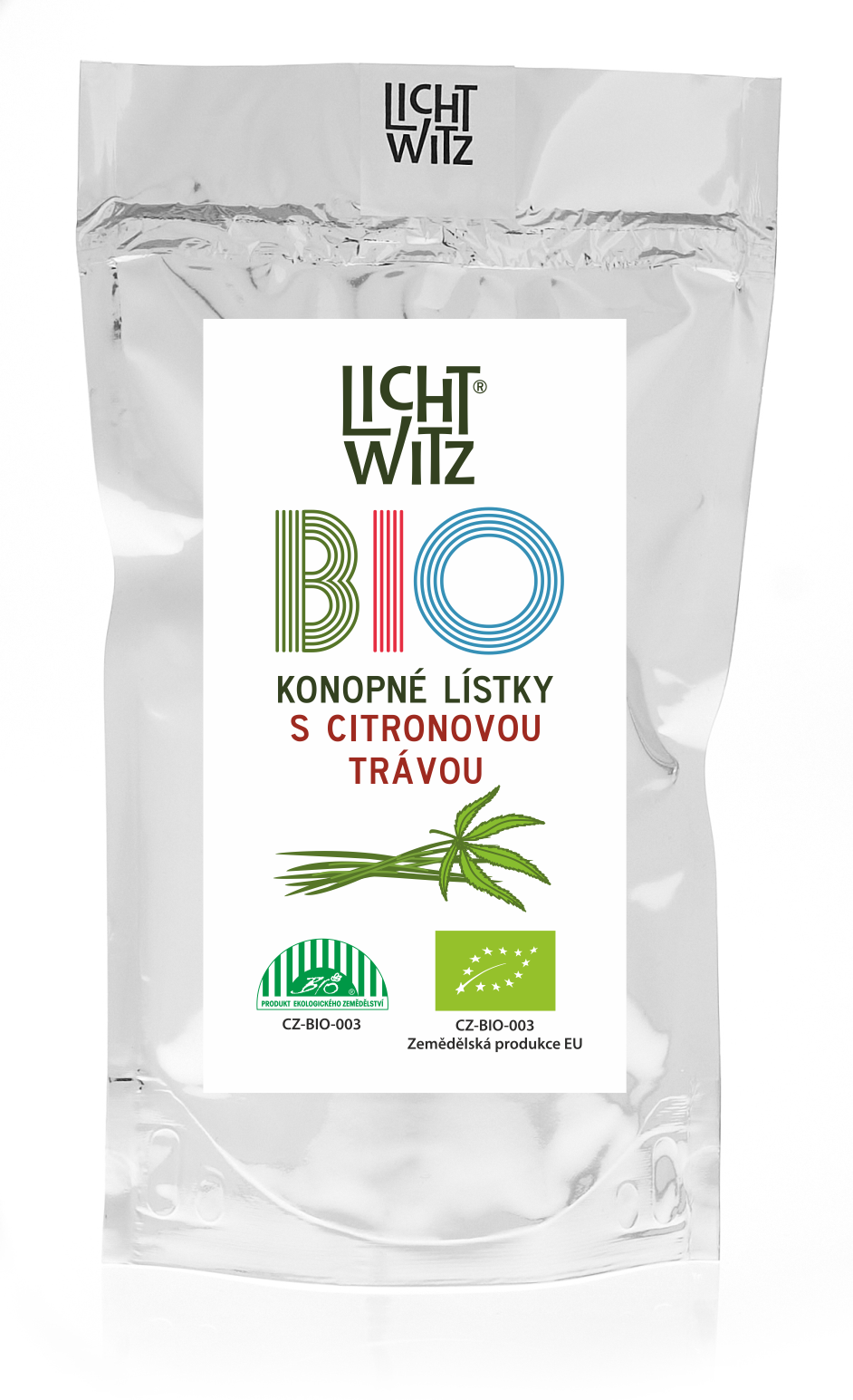 BIO Konopné lístky s citrónovou trávou 30g