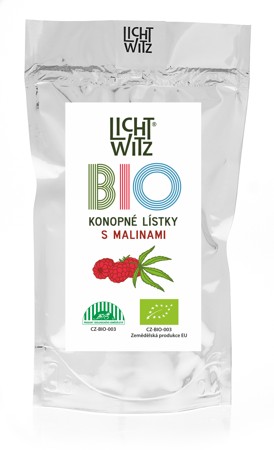 BIO Konopné lístky s malinami 30g 