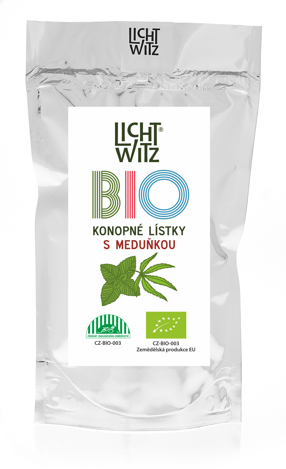 BIO Konopné lístky s meduňkou 30g