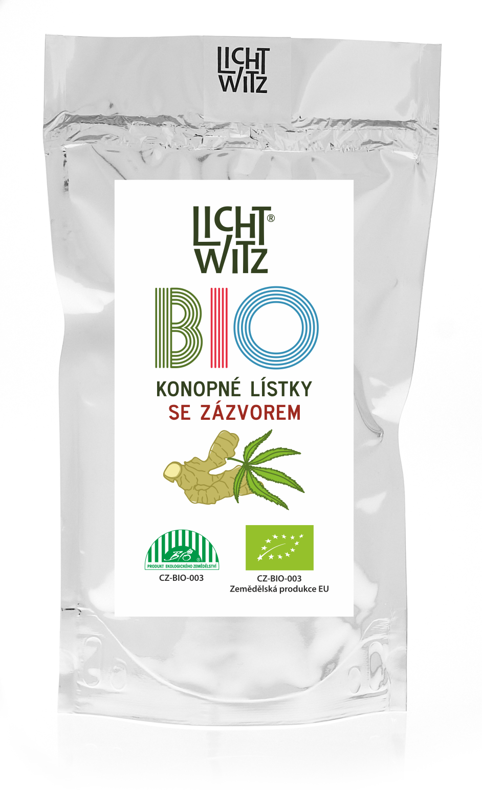 BIO Konopné lístky se zázvorem 30g