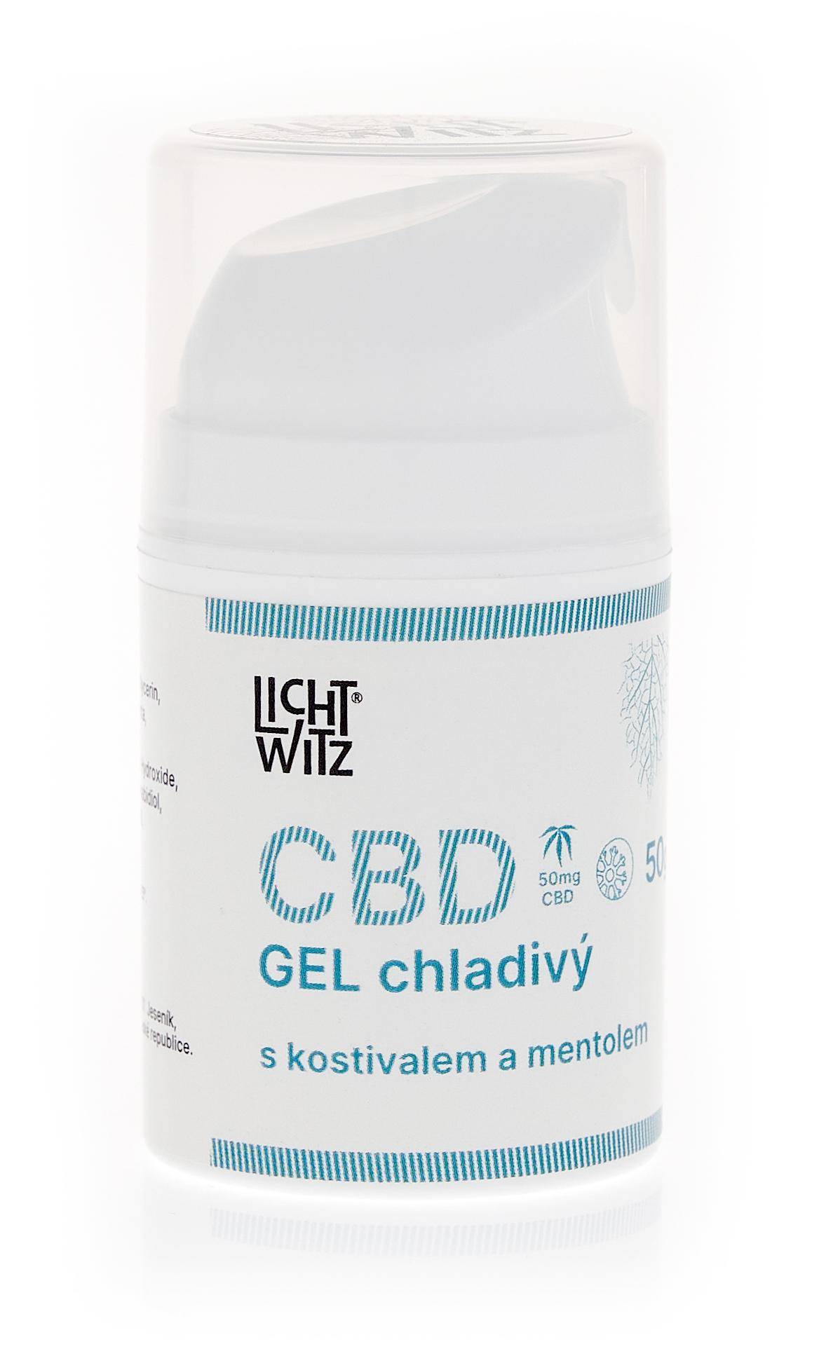 Chladivý gel s kostivalem mentolem a CBD 50g 