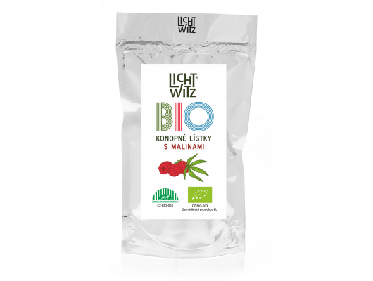 BIO Konopné lístky s malinami 30g