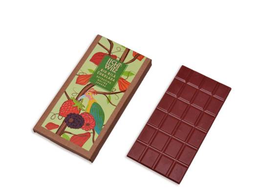 BIO bílá čokoláda - malina, jahoda a ostružina